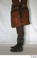  Photos Medieval Brown Vest on white shirt 3 brown vest historical clothing leg lower body 0004.jpg